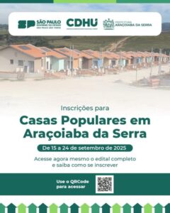 Araçoiaba da Serra abre inscrições para 251 novas moradias populares