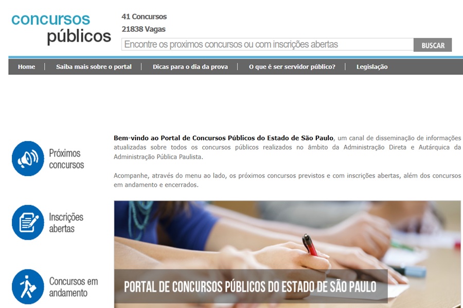 Concursos do Governo de São Paulo oferecem mais de 13 mil vagas; veja quais estão com inscrições abertas