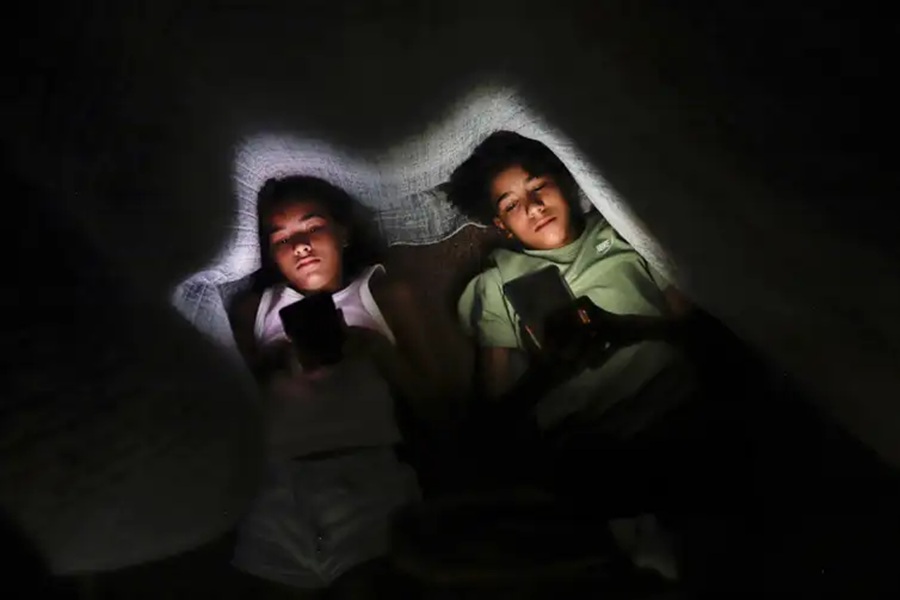 Excesso de telas pode prejudicar qualidade do sono das crianças . Foto: Joédson Alves/Agência Brasil 