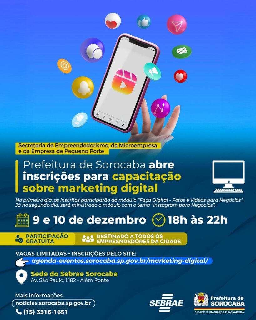 Capacitação em Marketing Digital nas Redes Sociais