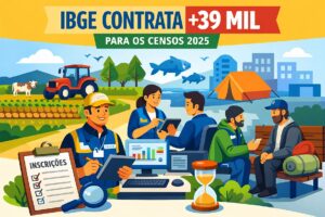 IBGE vai contratar 39 mil temporários para censos de 2025