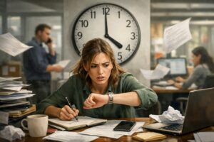 A Ansiedade em terminar logo uma tarefa