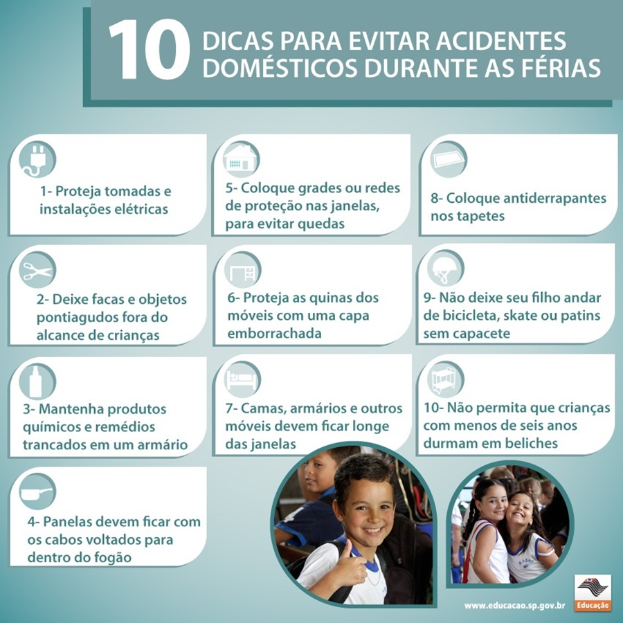 Dicas da Seduc-SP para as férias