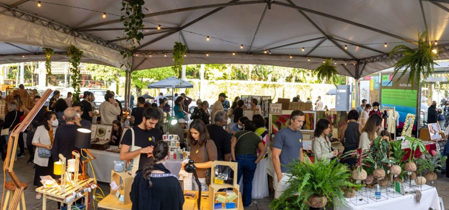 Feira convida, a cada edição, mais de 45 expositores de diversos segmentos, como arte, decoração, gastronomia, moda e jardinagem