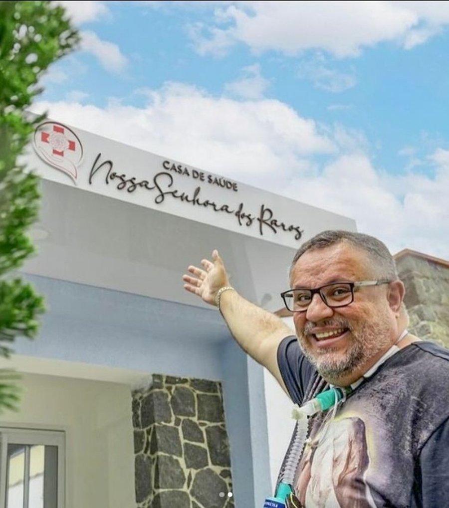 Padre Marlon Múcio na instituição que ajudou a fundar, a Casa de Saúde Nossa Senhora dos Raros - Foto - Casa de Saúde Nossa Senhora dos Raros -Arquivo