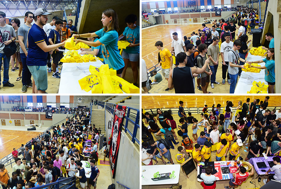 Os calouros serão recebidos no Ginásio com a entrega do kit ingressante (Foto: Antonio Scarpinetti)