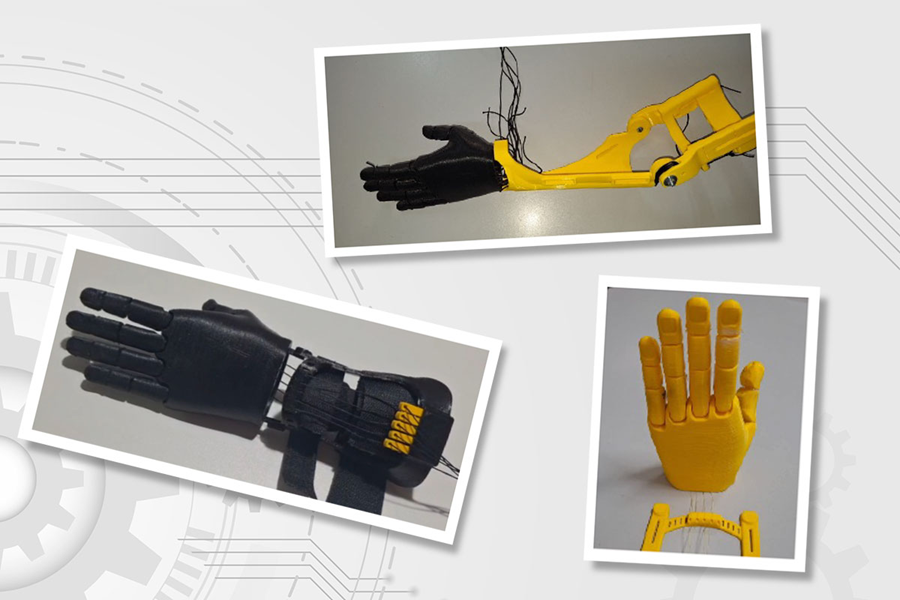 Aluna inspira turma de Etec a criar prótese de braço em impressão 3D
