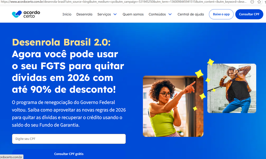 Fazenda alerta sobre falso site do Novo Desenrola