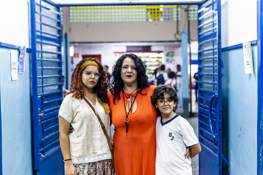 Lidia Maria Lins Zanini Cordeiro, de 48 anos de idade, estuda na Escola Estadual Silva Jardim. Foto: Paulo Savala/Educação SP
