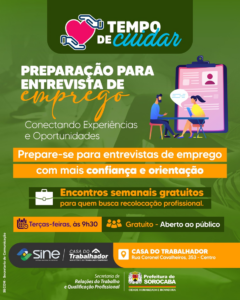 Prefeitura de Sorocaba oferece orientação gratuita para entrevistas de emprego nesta terça-feira (16)