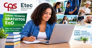 Centro Paula Souza oferece mais de 3 mil vagas em cursos técnicos EaD